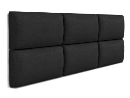 DONY fekete kárpitozott falpanel 30x60