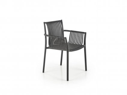 K492 fekete műanyag kerti szék