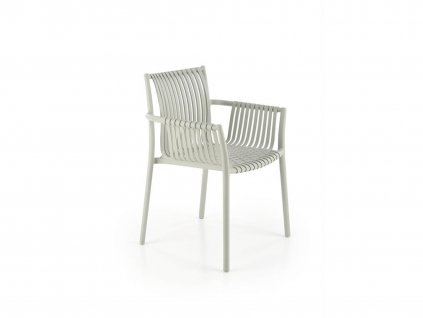 K492 szürke műanyag kerti szék