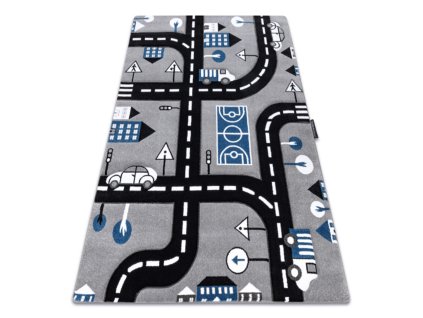 Szürke STREETS közepes szálhosszúságú szőnyeg