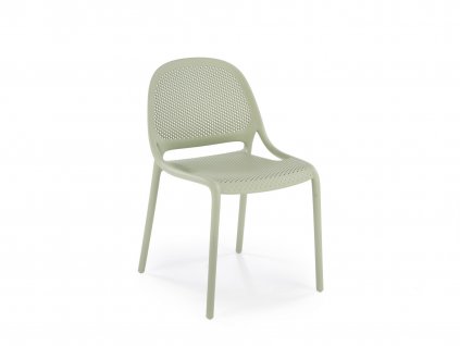 K532 modern zöld műanyag kerti szék