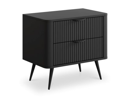LANTE G2s retro fekete éjjeliszekrény