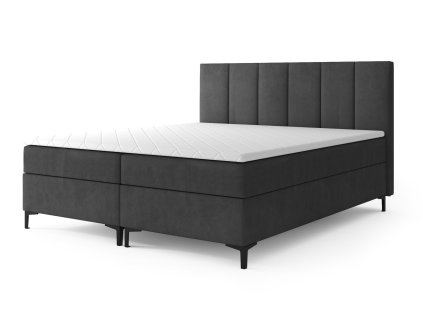 LUIS fekete boxspring ágy