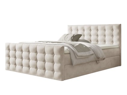 CALVANI krémszínű boxspring fanciaágy