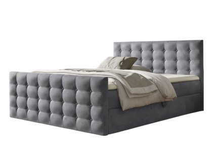 CALVANI szürke boxspring franciaágy