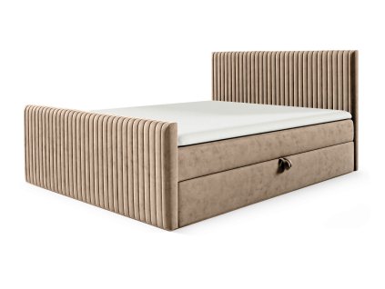 POLARIS bézs boxspring franciaágy