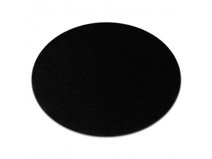 Fekete kerek Softy szőnyeg