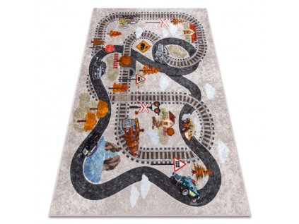 Szürke csúszásmentes gyerekszőnyeg Junior