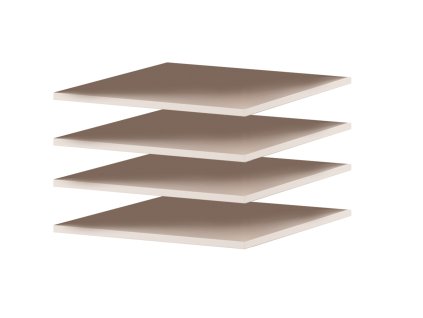 Bézs polcok a SANDBOX moduláris szekrénybe