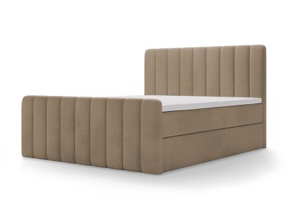 MAGIC bézs boxspring ágy 160x200