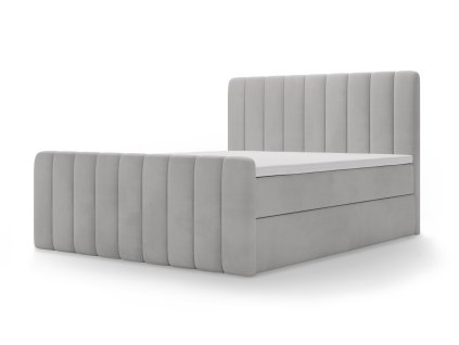 MAGIC szürke boxspring ágy 160x200
