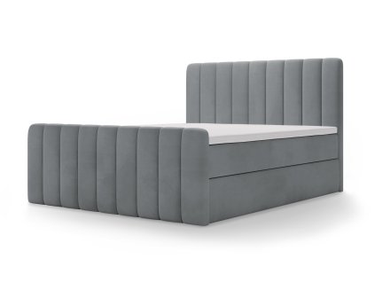 MAGIC sötétszürke boxspring ágy 160x200