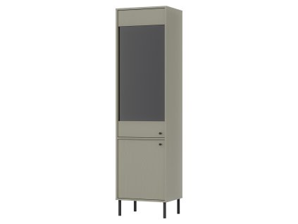 SERENA II 101 zöld vitrines szekrény
