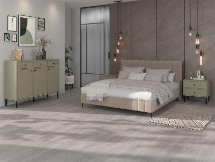 SERENA zöld hálószoba bútor garnitúra