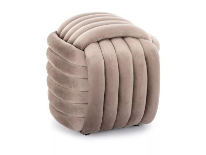 BRUNI bézs fonott puff