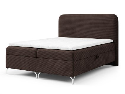 GOMEZ barna boxspring ágy matraccal 200x200