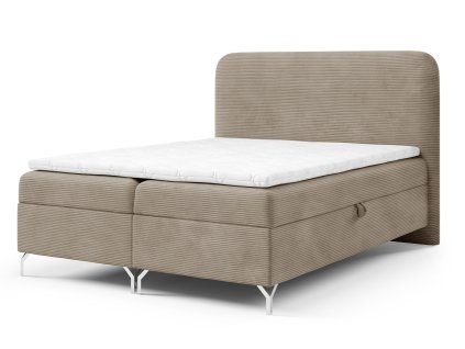 GOMEZ bézs boxspring ágy matraccal 200x200