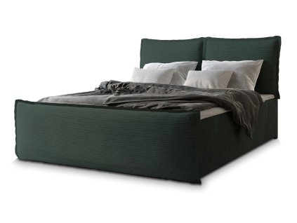 MONTA zöld boxspring franciaágy 160x200