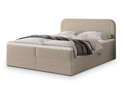 ARMELIN bézs boxspring ágy 140x200