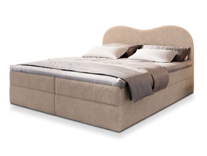 Fluvia N bézs boxspring ágy 180x200