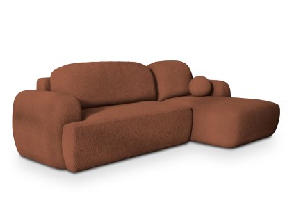 MODENZA téglavörös L alakú sarokkanapé