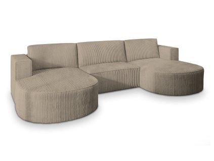 VEZZO P kihúzható U alakú ülőgarnitúra - bézs