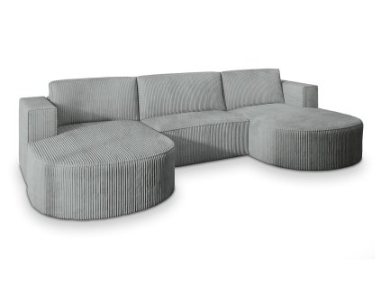 VEZZO P világosszürke U alakú sarokkanapé