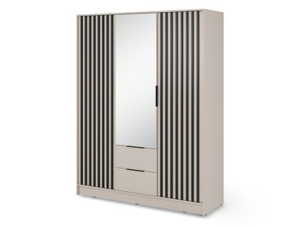 Nelly 3D kasmír háromajtós tükrös szekrény