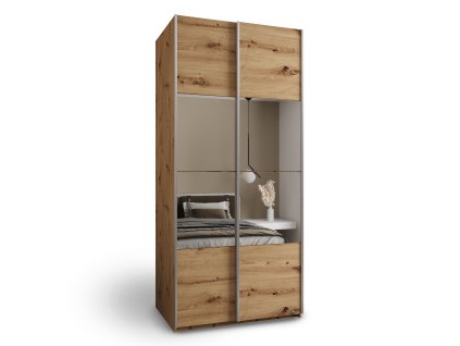 Luxeon 4 ruhásszekrény tölgy artisan dekorban