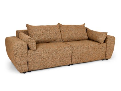 VIENTE téglavörös ágyazható kanapé