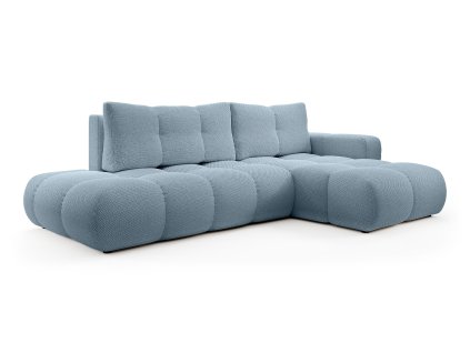 SOHO ágyazható világoskék L alakú ülőgarnitúra