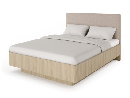 VIKI barista tölgy franciaágy 160x200