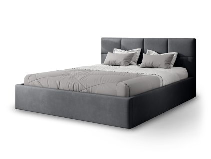 Sötétszürke franciaágy