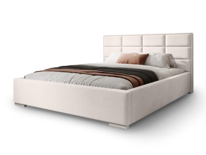 Krém színű franciaágy Harmony 180x200