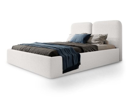 Világos krémszínű ágy 180x200 Desio Slim