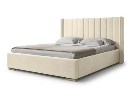 Krém színű kárpitozott Palmira ágy