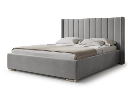 Szürke kárpitozott Palmira ágy