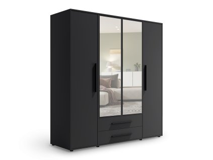 Maxione szekrény fekete színben