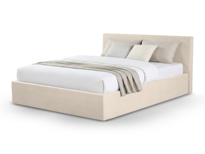 ASCRONA bézs ágyneműtartós franciaágy 180x200