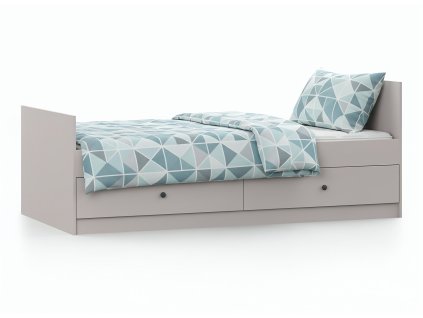 OLAFI kasmír ágyneműtartós ágy 90x200