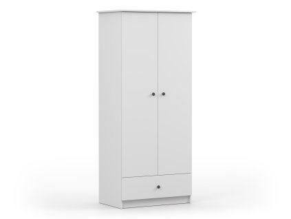 OLAFI fehér ruhásszekrény