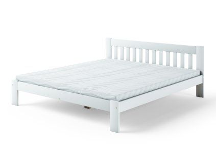 Fehér egyszemélyes ágy 120x200 Budhe