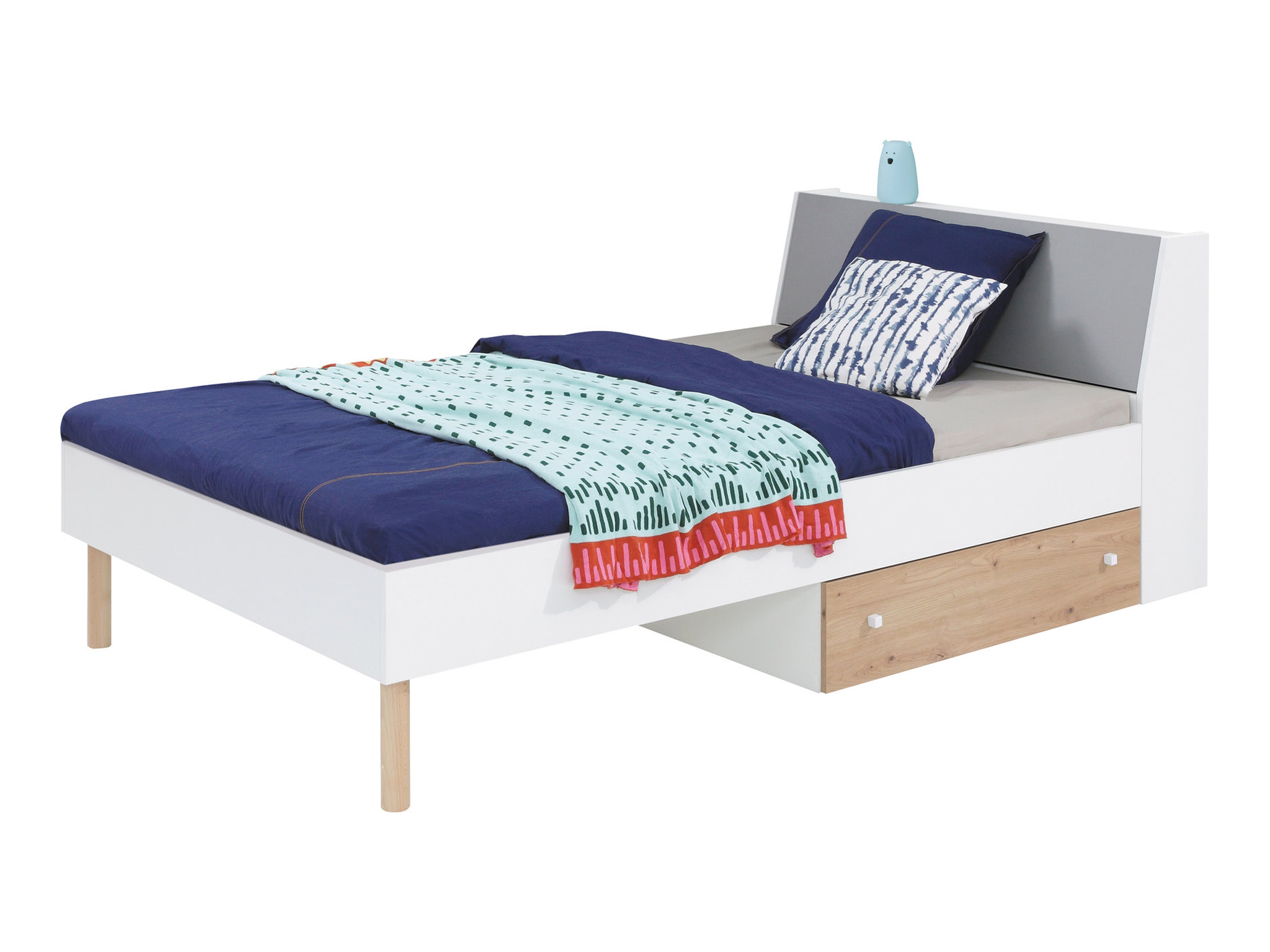 ME MAMBA egyszemélyes ágy ágyneműtartóval Méret: 90x200