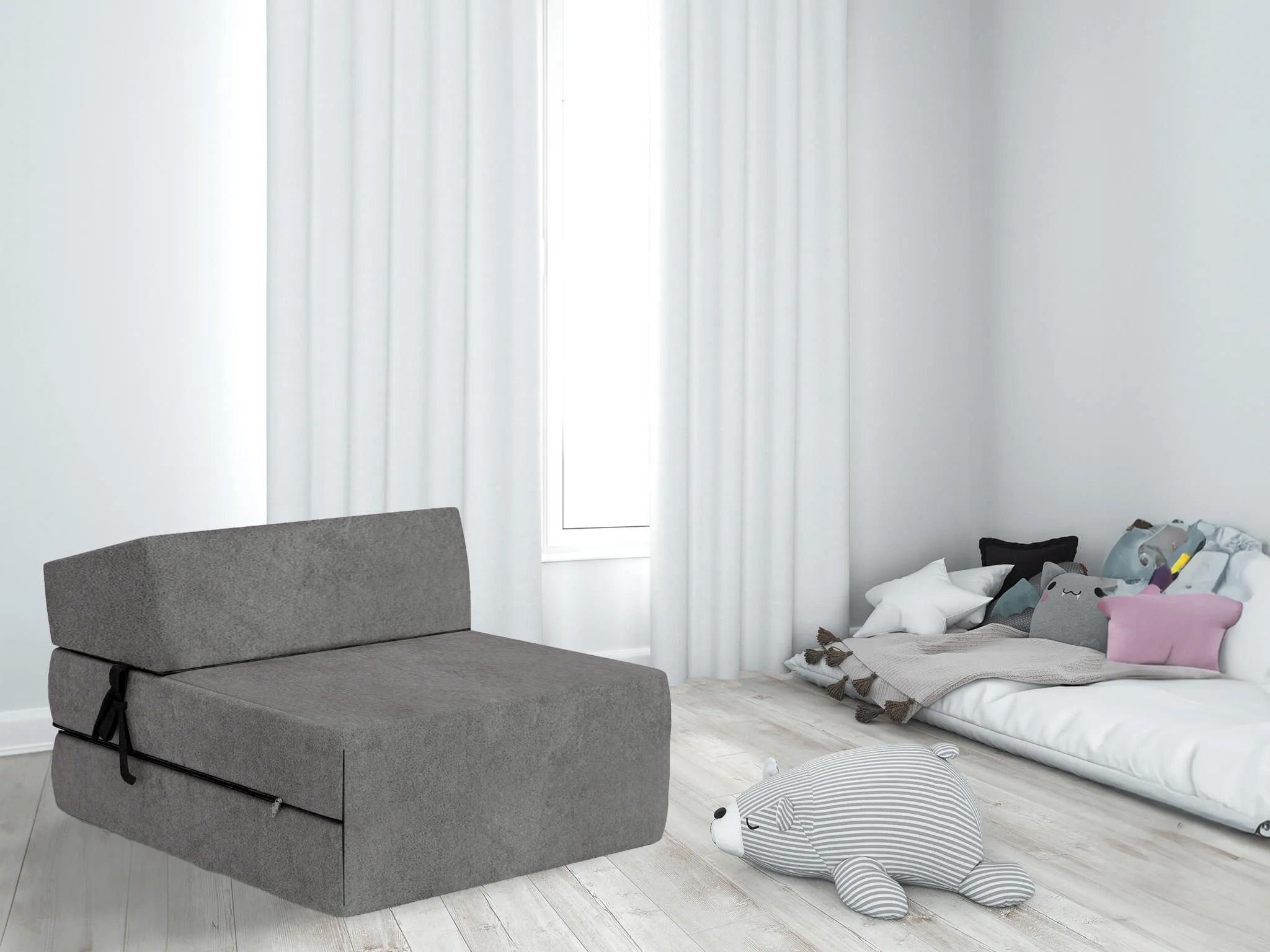 Jaamatrac Összehajtható matrac 70x200 - grafit