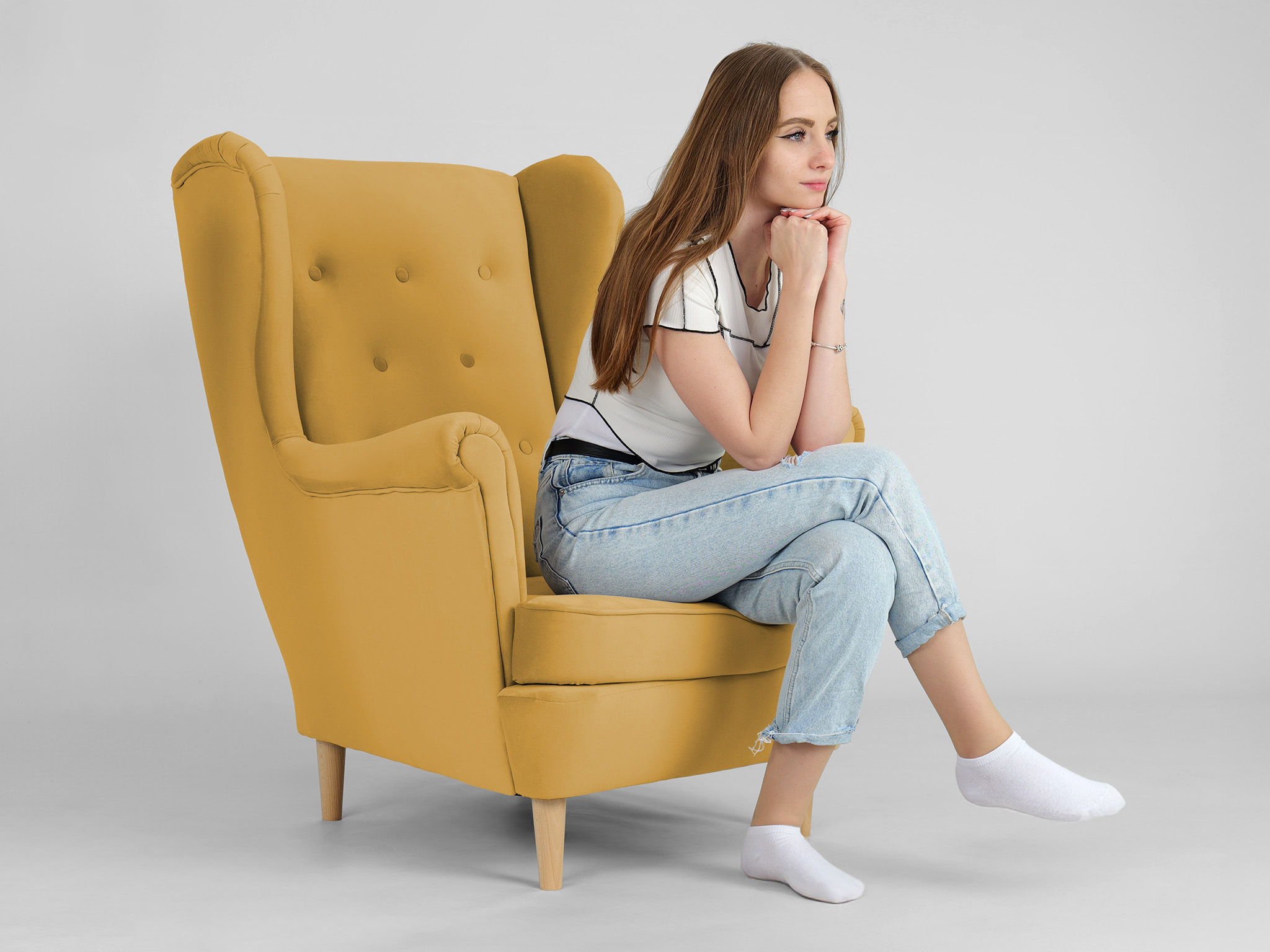 Wilsondo DEANA füles fotel - sárga