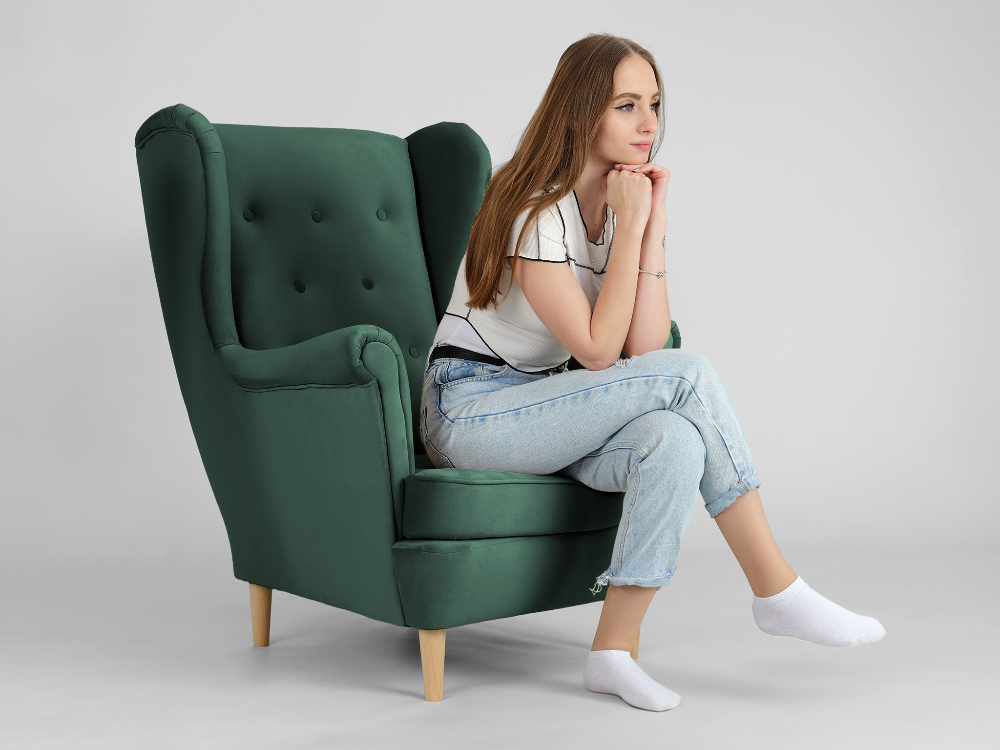 Wilsondo DEANA füles fotel - zöld