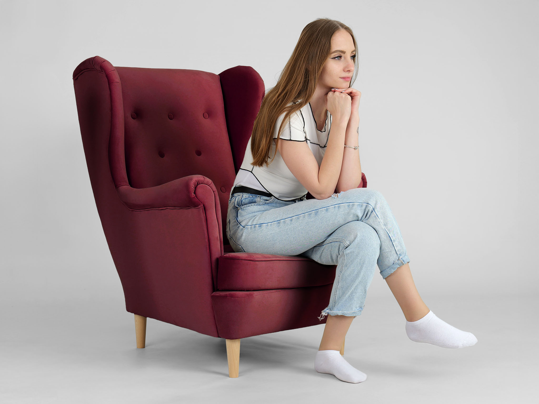 Wilsondo DEANA füles fotel - bordó