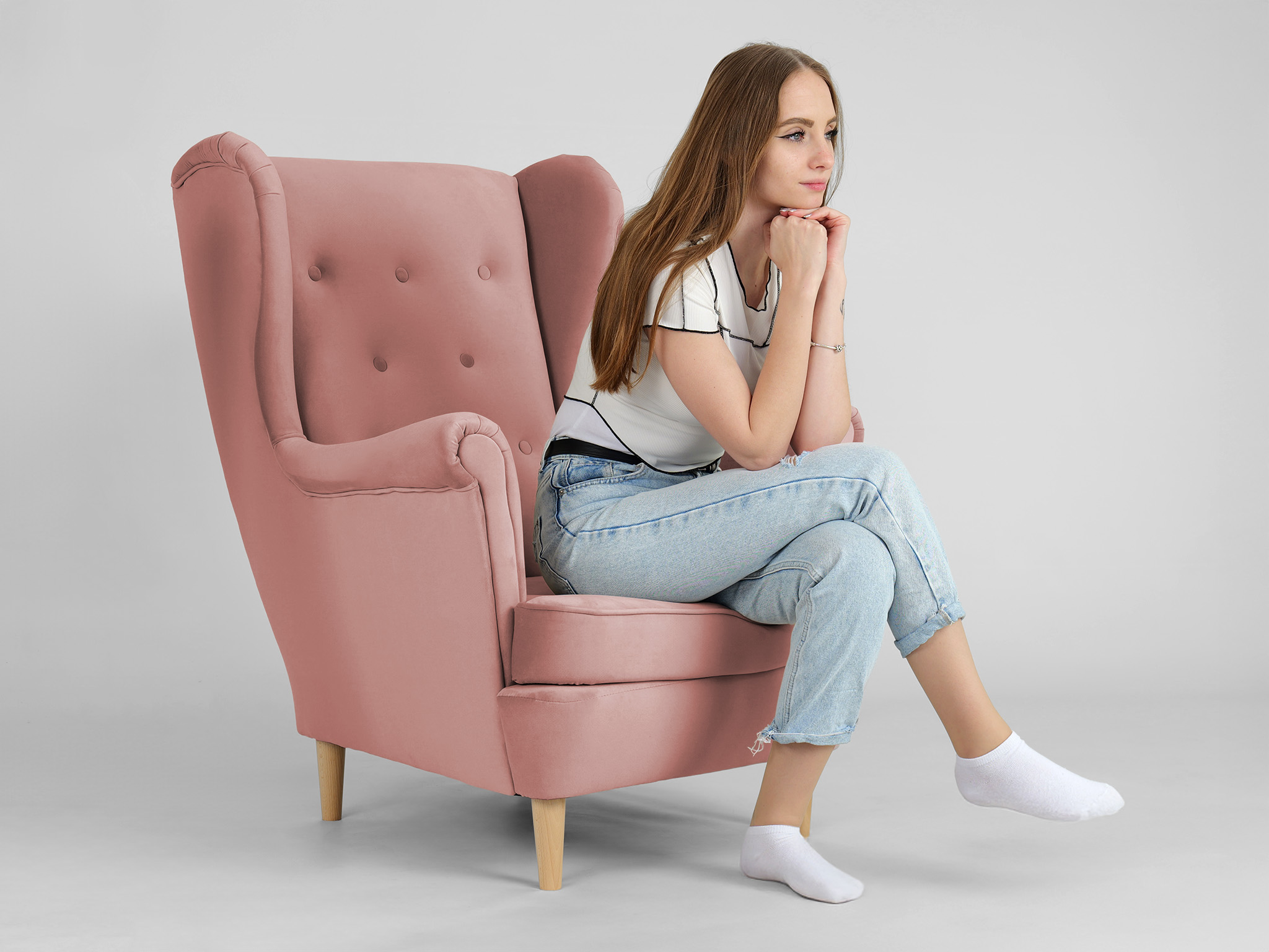 Wilsondo DEANA füles fotel - lazacszín