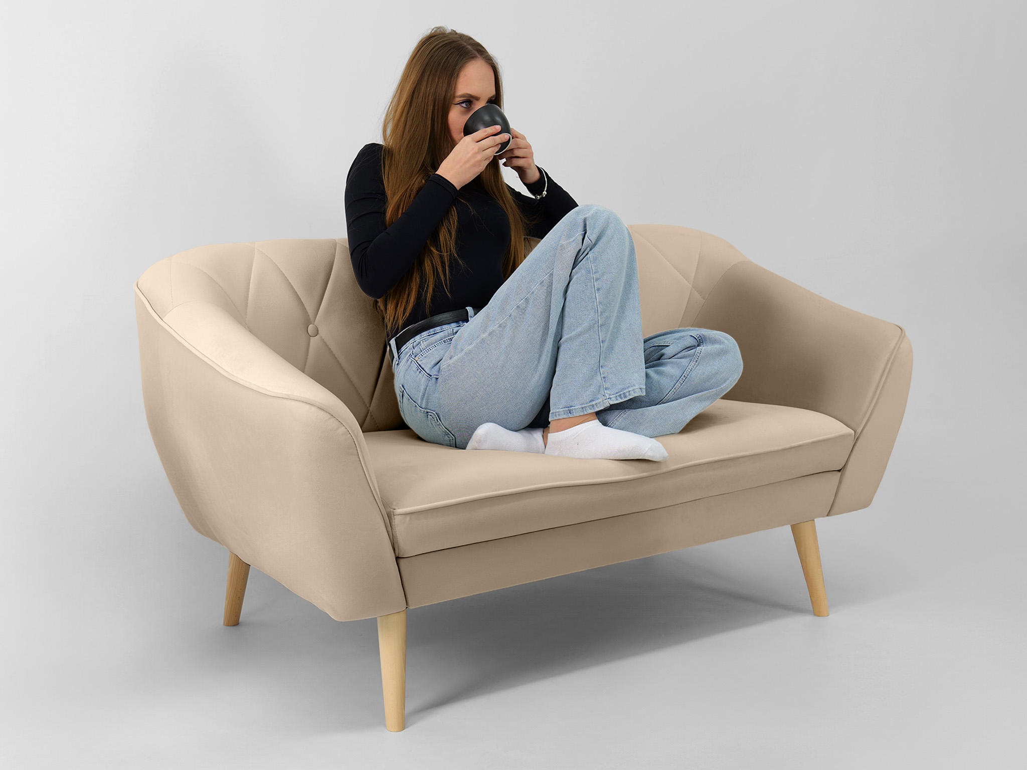 Wilsondo DEANA II kárpitozott kanapé - bézs