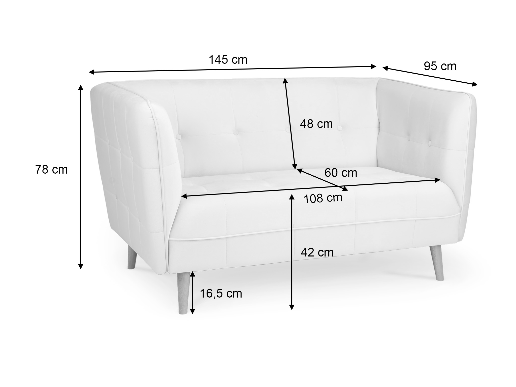 Wilsondo CASTELLO II kanapé - szürke